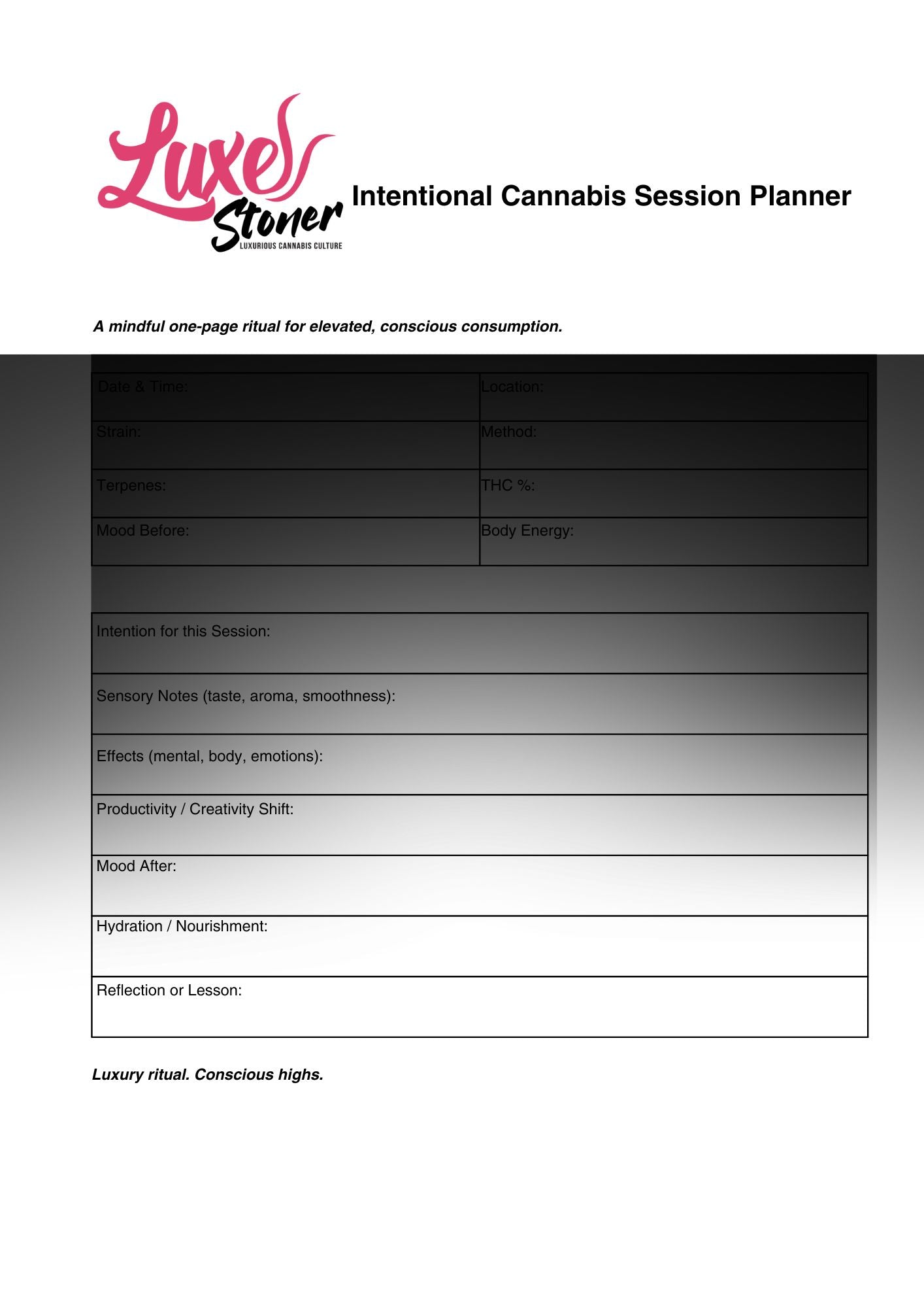 🌿 FREE: Intentional Session Planner Digital (PDF DOWNLOAD)
