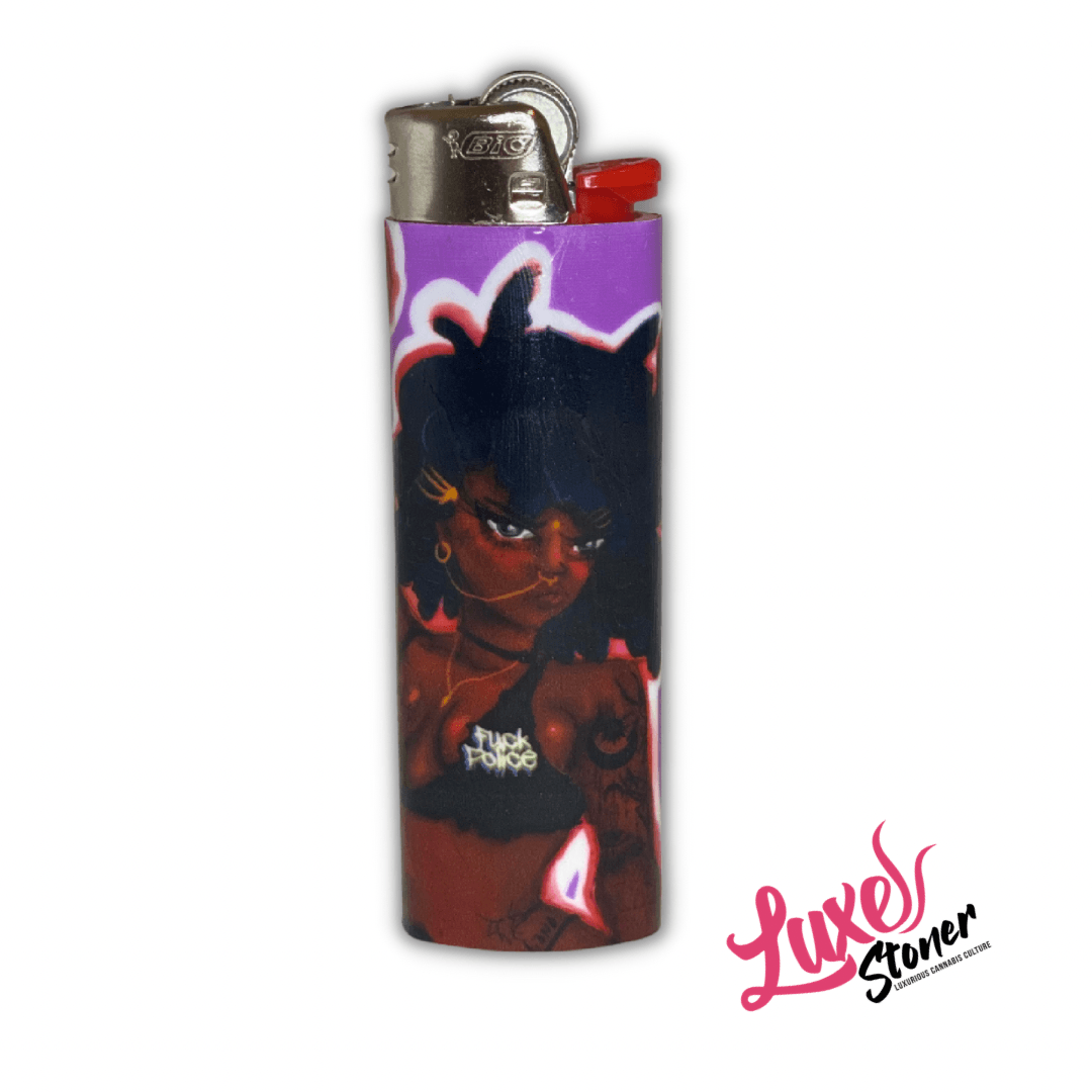 “F*** the police” Lighter - Luxe Stoner